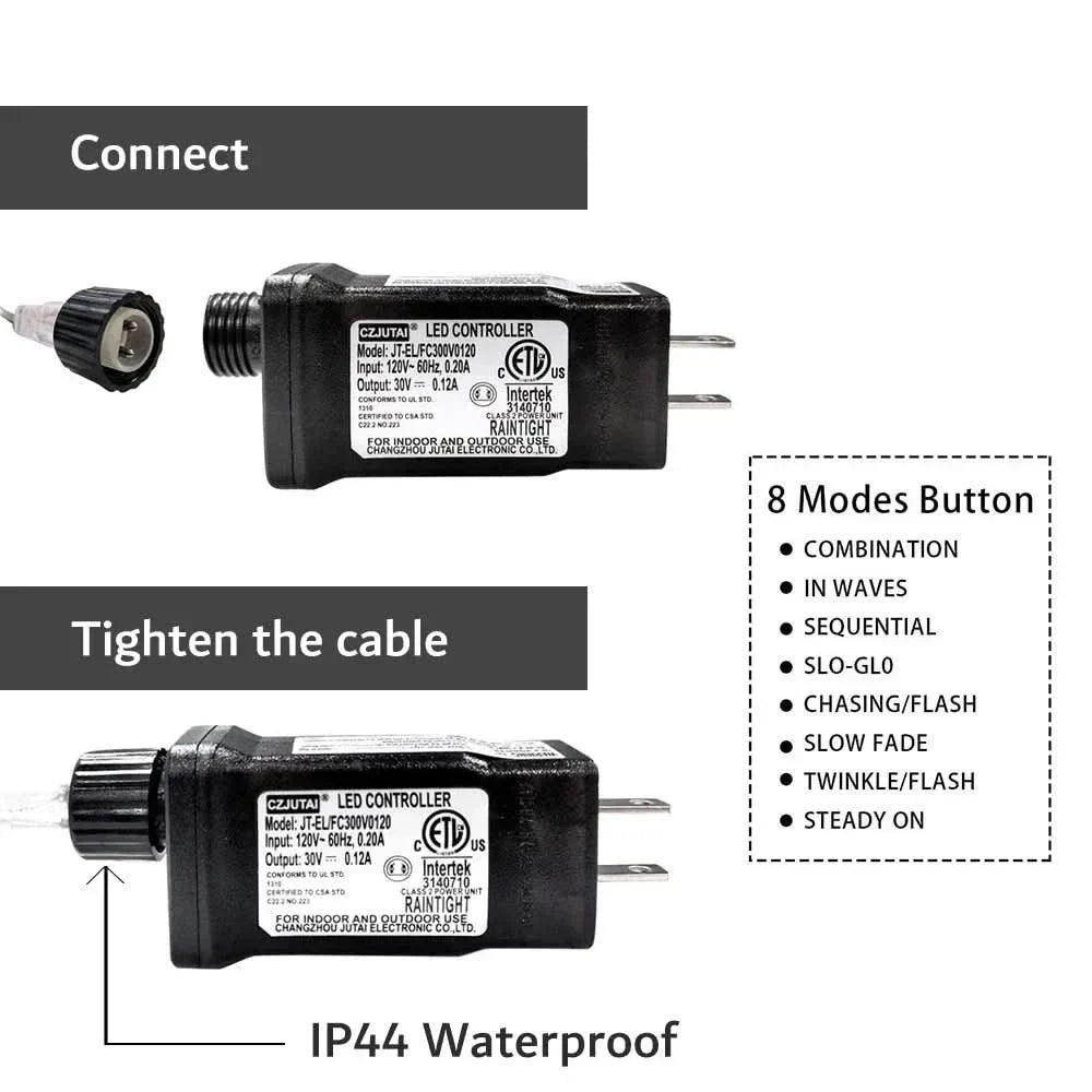 Luzes de Fadas Natalinas IP65 - Encanto e Magia em 50m