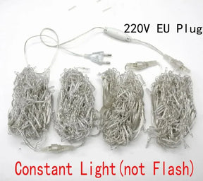 Cortina de Luzes LED Natalinas – Encanto e Magia para sua Casa