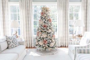 Árvore Rei dos Flocos com Neve Sem Iluminação