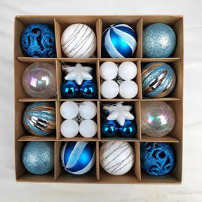 Bolas de Natal Variadas - Kit com 44 Unidades